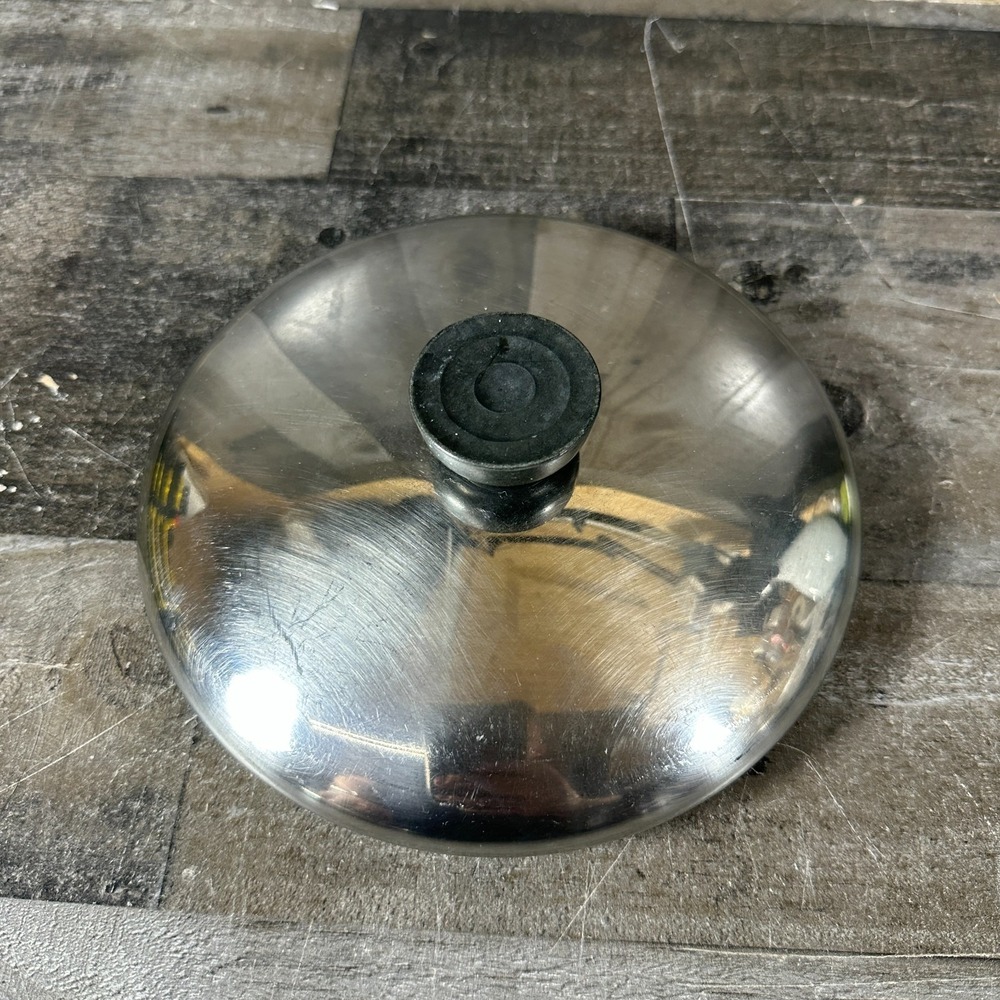 Vintage Revere Ware 7" Lid  Stainless Steel for 7 in pan LID ONLY